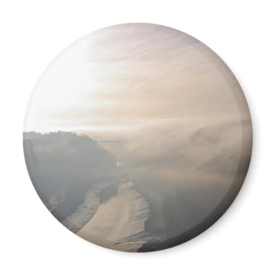 Avon Gorge in the mist Fridge Magnets by vladisbad