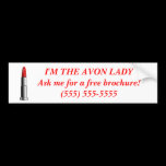 Avon Lady Bumper Sticker - Custom