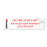 Avon Lady Bumper Sticker - Custom bumper stickers
