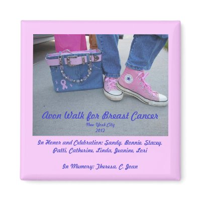 Avon Walk for Breast Cancer Magnet by MaxfieldOriginals
