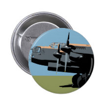 Avro Lancaster Bomber Pinback Button