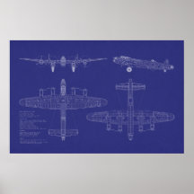 Avro Lancaster Bomber Poster