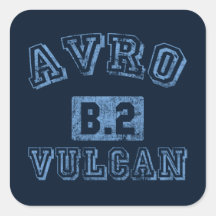 Avro Vulcan B.2 - BLUE Square Sticker