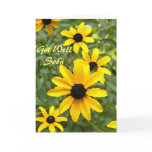 AW- Yellow Daisy Get Well Soon Card
