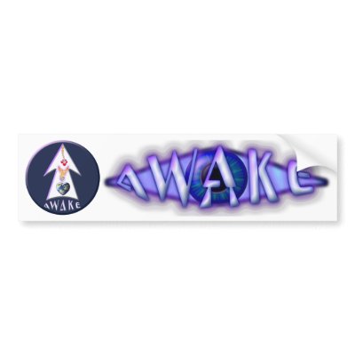 AWAKE Stickers 5 transparent (for Car etc.) Bumper Stickers by FNT_AWAKE