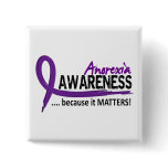 Awareness 2 Anorexia Pinback Button