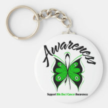 AWARENESS Butterfly Bile Duct Cancer Key Chains