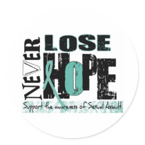 Awareness For Sexual Assault Round Sticker