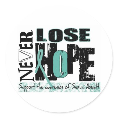 Awareness For Sexual Assault Round Sticker by cj20094