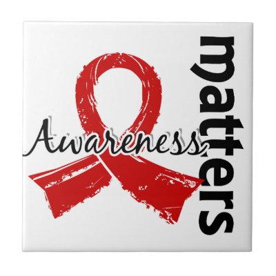 Awareness Matters 7 AIDS Ceramic Tiles by awarenessgifts