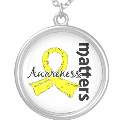 Awareness Matters 7 Bladder Cancer Custom Necklace by awarenessgifts