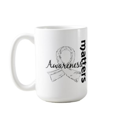 Awareness Matters 7 Bone Cancer Mugs by awarenessgifts