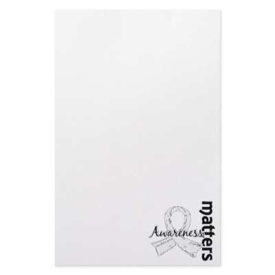 Awareness Matters 7 Bone Cancer Stationery Paper by awarenessgifts
