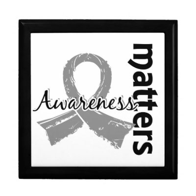 Awareness Matters 7 Brain Cancer Keepsake Box by awarenessgifts