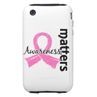 Awareness Matters 7 Breast Cancer Tough Iphone 3 Cases by awarenessgifts