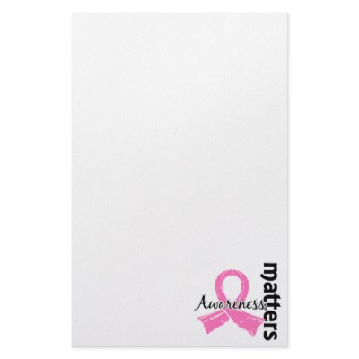 Awareness Matters 7 Breast Cancer Stationery Design by awarenessgifts