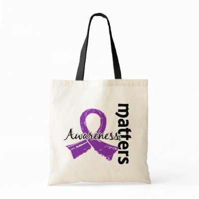 Awareness Matters 7 Cystic Fibrosis Canvas Bag by awarenessgifts