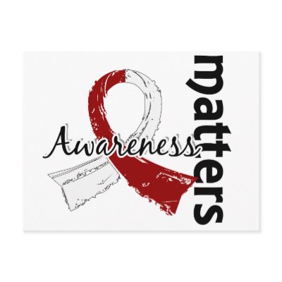 Awareness Matters 7 Head and Neck Cancer Post Cards by awarenessgifts