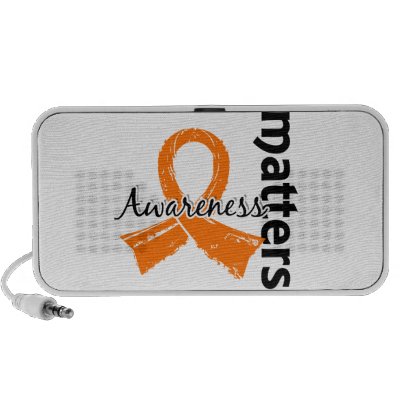 Awareness Matters 7 Kidney Cancer Portable Speakers by awarenessgifts