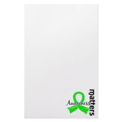 Awareness Matters 7 Lymphoma (Non-Hodgkin's) Customized Stationery by awarenessgifts
