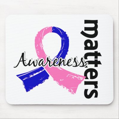 Awareness Matters 7 Male Breast Cancer Mousepads by awarenessgifts