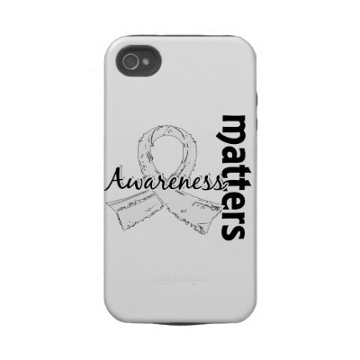 Awareness Matters 7 Mesothelioma Tough Iphone 4 Cover by awarenessgifts