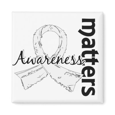 Awareness Matters 7 Mesothelioma Fridge Magnet by awarenessgifts