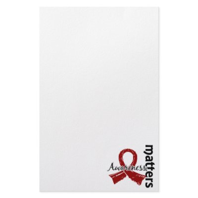Awareness Matters 7 Multiple Myeloma Customized Stationery by awarenessgifts