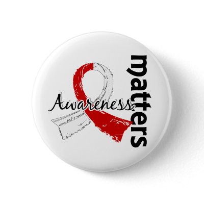 Awareness Matters 7 Oral Cancer Pinback Button by awarenessgifts