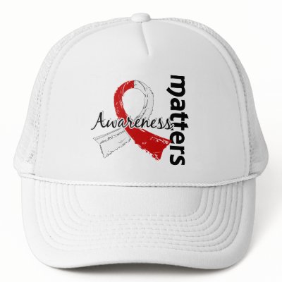 Awareness Matters 7 Oral Cancer Trucker Hats by awarenessgifts