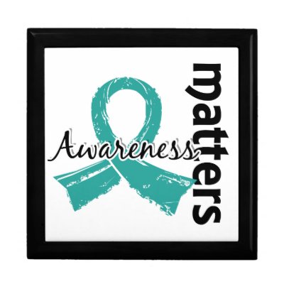 Awareness Matters 7 Ovarian Cancer Keepsake Box by awarenessgifts