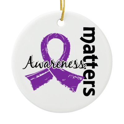 Awareness Matters 7 Pancreatic Cancer Christmas Tree Ornaments by awarenessgifts
