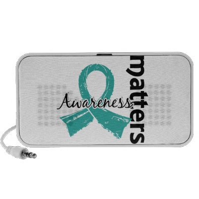Awareness Matters 7 Peritoneal Cancer Ipod Speaker by awarenessgifts