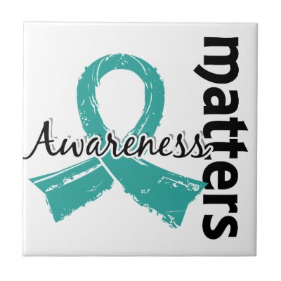 Awareness Matters 7 Peritoneal Cancer Ceramic Tiles by awarenessgifts
