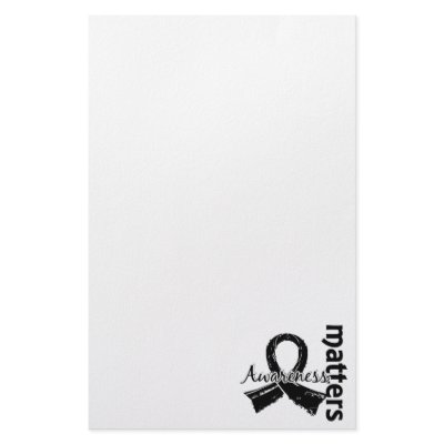 Awareness Matters 7 Skin Cancer Customized Stationery by awarenessgifts