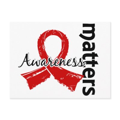 Awareness Matters 7 Stroke Post Card by awarenessgifts
