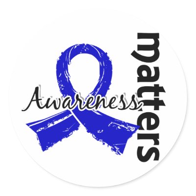 Awareness Matters 7 Syringomyelia Round Sticker by awarenessgifts