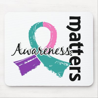 Awareness Matters 7 Thyroid Cancer Mouse Pad by awarenessgifts