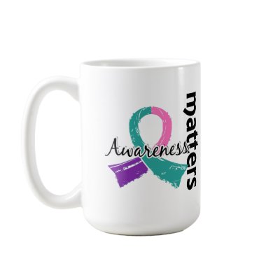 Awareness Matters 7 Thyroid Cancer Coffee Mug by awarenessgifts