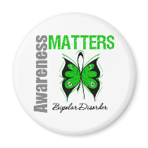 Awareness Matters Butterfly Bipolar Disorder Magnet