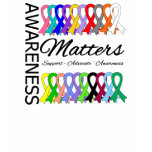 Awareness Matters Ribbons Of Cancer t-shirts