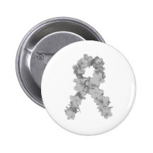 Awareness Ribbon In Grey/Silver Pin