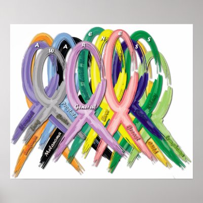 AWARENESS Ribbons Poster by Stefanie_Rski