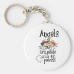 Awareness tee angels are made keychain