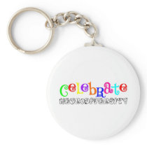 Awareness tee neurodiversity key chain