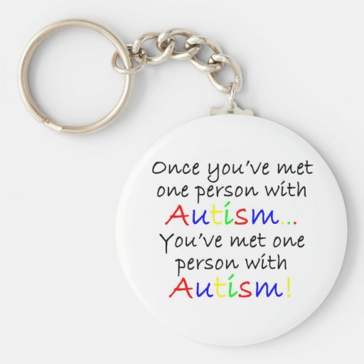 Awareness tee One Person Keychains