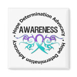 Awareness Tribal Ribbon Domestic Violence magnets