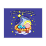 Away in a Manger Christmas Carol T-shirts, Gifts Post Cards