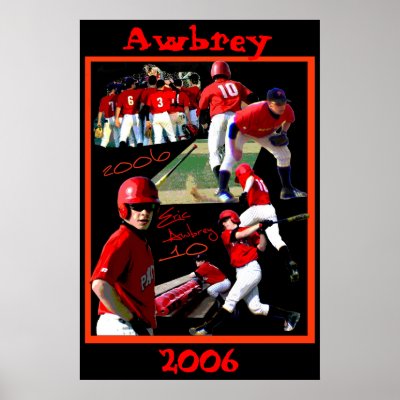 Awbrey Freshman Baseball Poster by picturepizzazz