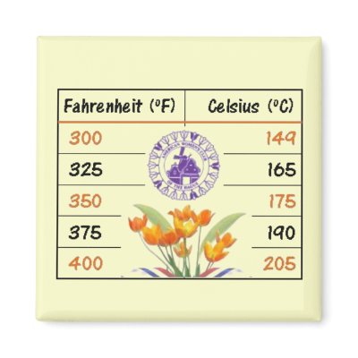 AWC Kitchen Baking Conversions Fridge Magnet by kayswitlik